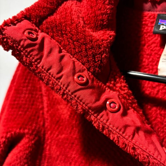 Women's Red Patagonia Fleece Snap-T Pullover - Picture 5 of 6
